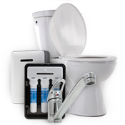 Remodeling Various plumbing items including a toilet, a fawcet, and an on-demand water heater