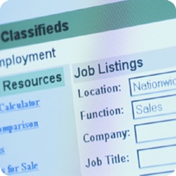 Image of an online job application